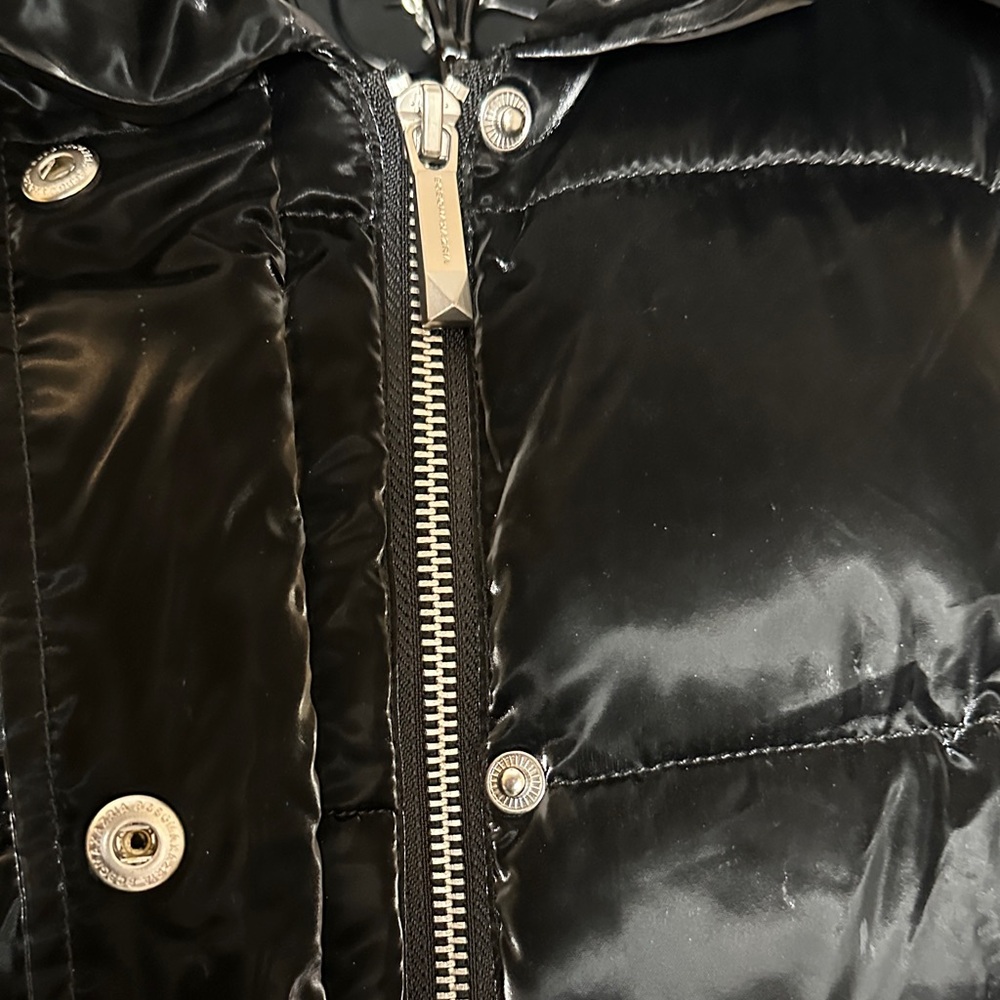 BCBGMaxAzria Shiny Black Puffer Jacket - Picture 4 of 6